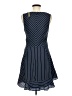J.Crew 100% Polyester Stripes Blue Casual Dress Size 6 - photo 2