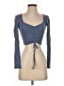 Zara Blue Long Sleeve Top Size S - photo 1