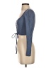 Zara Blue Long Sleeve Top Size S - photo 5