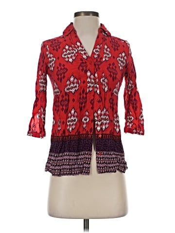 Maeve 3/4 Sleeve Button-Down Shirt (view 1)
