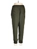 Ann Taylor 100% Polyester Solid Green Casual Pants Size L - photo 2