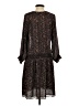 Ann Taylor LOFT 100% Polyester Tweed Black Casual Dress Size S - photo 2