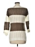 Pink Rose Color Block Brown Pullover Sweater Size L - photo 2