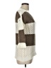 Pink Rose Color Block Brown Pullover Sweater Size L - photo 4