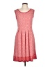 Max Studio Print Red Casual Dress Size L - photo 1