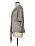 Kim & Cami Metallic Silver 3/4 Sleeve Blouse Size L - photo 5