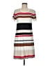 DKNY Stripes Ivory Casual Dress Size M - photo 1