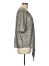 Kim & Cami Metallic Silver 3/4 Sleeve Blouse Size L - photo 4