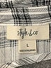 Style&Co 100% Cotton Plaid Gray Pullover Sweater Size L - photo 7