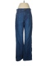 Ann Taylor LOFT 100% Cotton Chevron-herringbone Blue Jeans Size 29 waist - photo 1