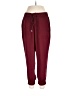 Ann Taylor 100% Polyester Solid Burgundy Casual Pants Size L - photo 1