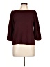 Green Envelope Burgundy 3/4 Sleeve Top Size L - photo 1