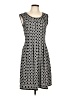 Max Studio Graphic Black Casual Dress Size L - photo 1