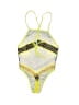 Unbranded Graphic Yellow One Piece Swimsuit Size S - photo 2