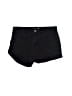 H&M Solid Black Denim Shorts Size 6 - photo 1