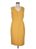Kasper Solid Yellow Casual Dress Size 8 (petite) - photo 1