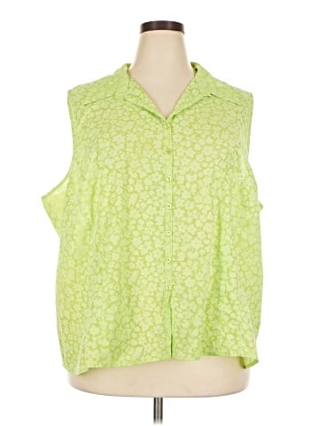 Avenue Sleeveless Button-Down Shirt (view 1)