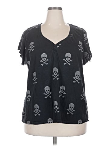 Torrid Short Sleeve Henley (view 1)
