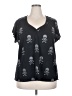 Torrid 100% Cotton Black Short Sleeve Henley Size 4X Plus (4) - photo 1