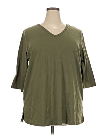 Woman Within 3/4 Sleeve T-Shirt (view 1)
