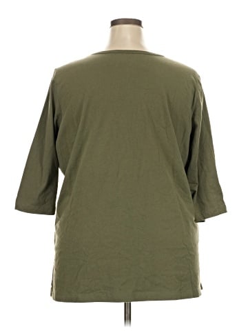 Woman Within 3/4 Sleeve T-Shirt (view 2)