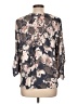West Kei 100% Polyester Gray 3/4 Sleeve Blouse Size L - photo 2