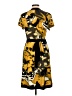 Alfani Print Yellow Casual Dress Size L - photo 2