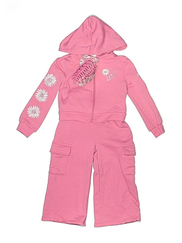 Btween Kids' Zip Up Hoodie In Pink
