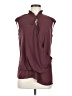 Helmut Lang 100% Polyester Burgundy Sleeveless Blouse Size M - photo 1