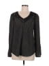 Daniel Rainn Polka Dots Black Long Sleeve Blouse Size M - photo 1