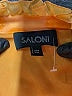 Saloni Orange Long Sleeve Silk Top Size 2 - photo 7