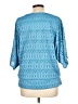 JM Collection Blue 3/4 Sleeve T-Shirt Size L - photo 2