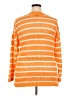 Talbots 100% Cotton Stripes Orange Pullover Sweater Size 2X - photo 2