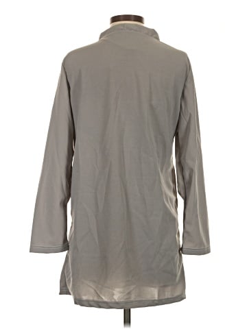 Unbranded 3/4 Sleeve Button-Down Shirt (view 2)
