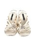 Alice + Olivia 100% Leather Metallic Silver Sandals Size 10 - photo 2
