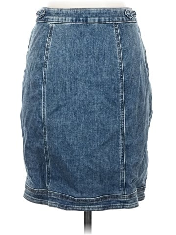 White House Black Market Denim Skirt (view 2)