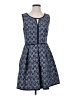 Max Studio Argyle Blue Casual Dress Size 4 - photo 1