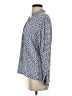 Just Living Print Blue Long Sleeve Blouse Size S - photo 5