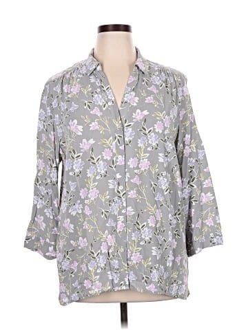 J.Jill 3/4 Sleeve Button-Down Shirt (view 1)