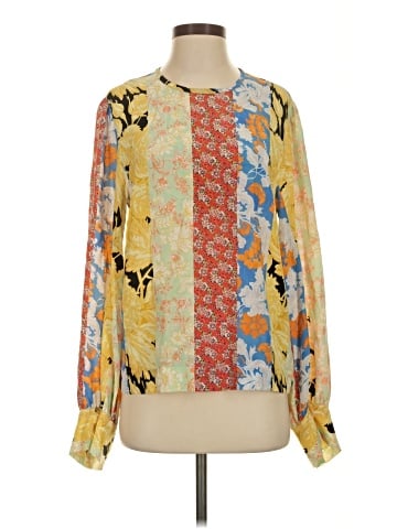STINE GOYA Long Sleeve Silk Top (view 1)