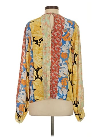 STINE GOYA Long Sleeve Silk Top (view 2)