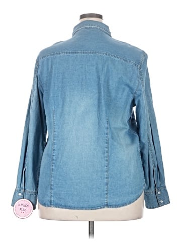 Girl Krazy Long Sleeve Button-Down Shirt (view 2)