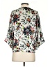 Maeve Floral Gray 3/4 Sleeve Blouse Size S - photo 2