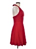 Donna Ricco Solid Red Cocktail Dress Size 6 - photo 4