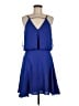 Milly Solid Blue Casual Dress Size 8 - photo 1