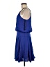 Milly Solid Blue Casual Dress Size 8 - photo 5