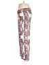 Angie 100% Rayon Paisley Ivory Casual Pants Size L - photo 5