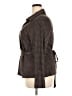 Bobeau Houndstooth Brown Long Sleeve Blouse Size 2X - photo 5