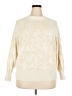 By Anthropologie Paisley Ivory Pullover Sweater Size 2X - photo 1