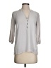 Maurices 100% Polyester Gray 3/4 Sleeve Blouse Size XS - photo 1
